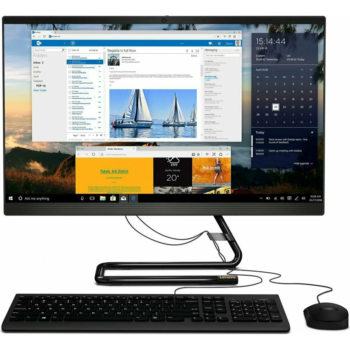 Моноблок Lenovo Ideacentre AIO A340-22IWL F0EB00PLRK
